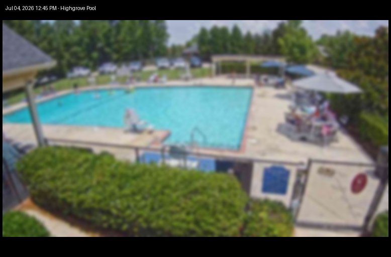 Live pool camera view